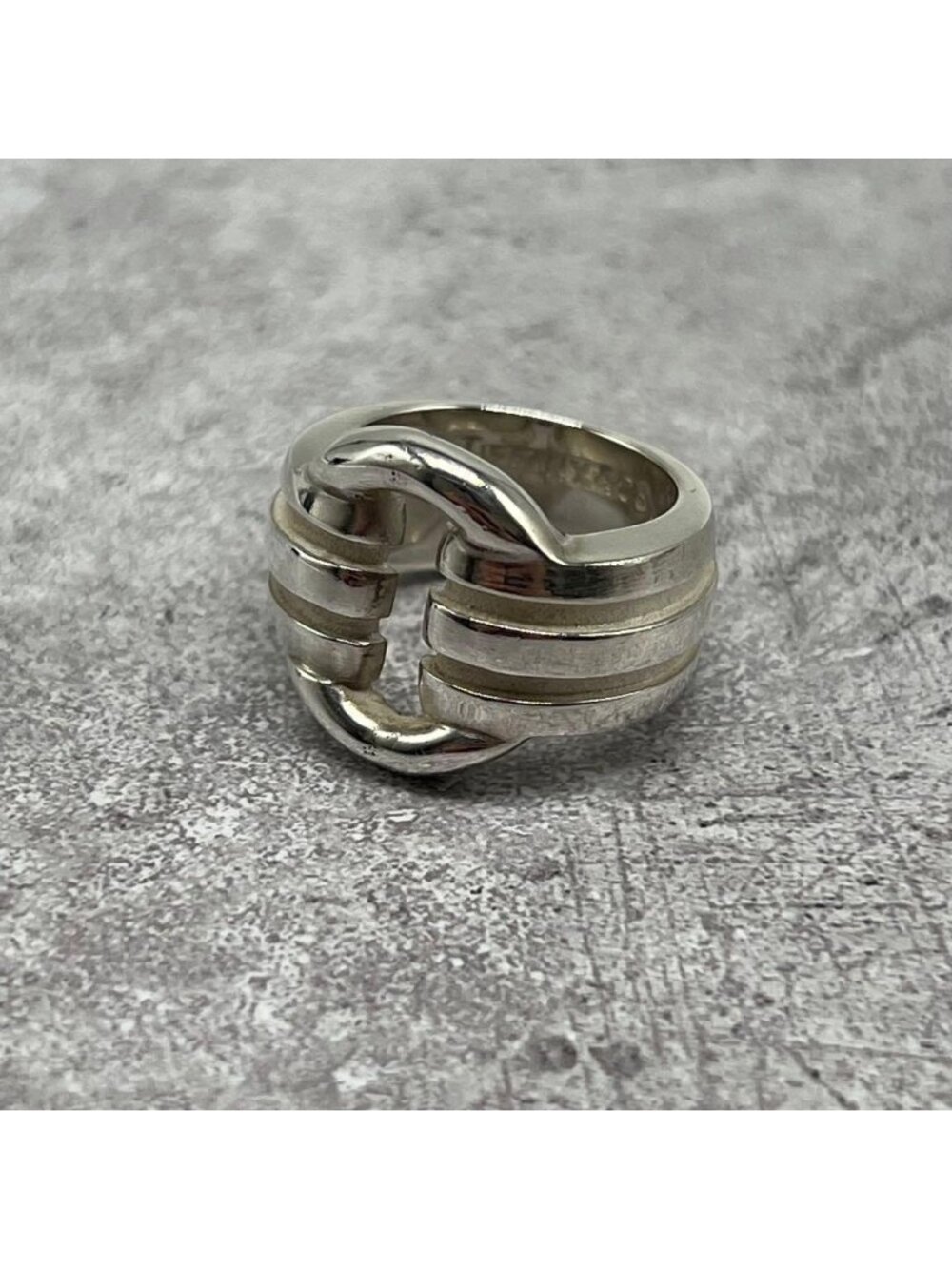 Tiffany & Co Atlas Grooved Circle Ring Silver